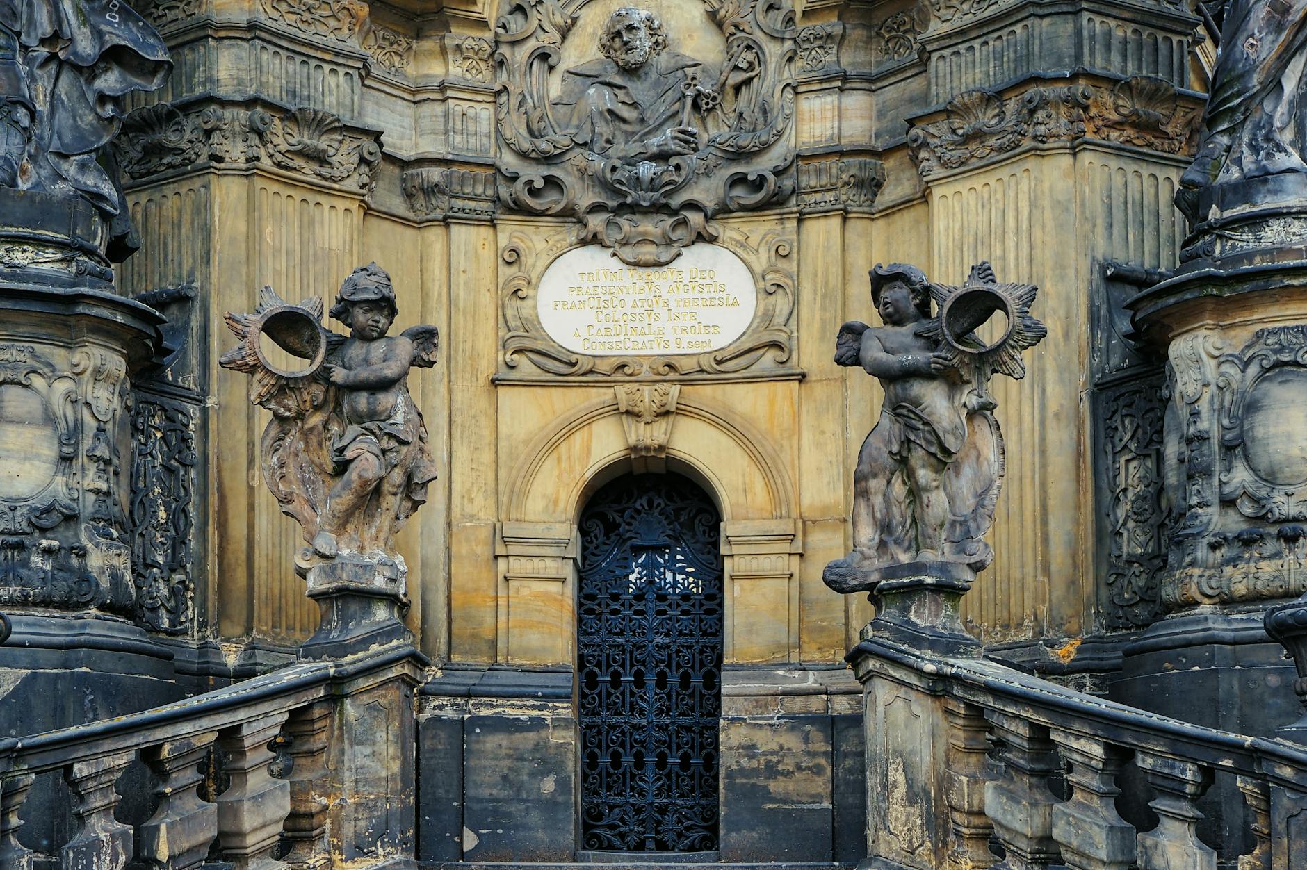Olomouc Holy Trinity Column in the main upper square of the Moravian capital